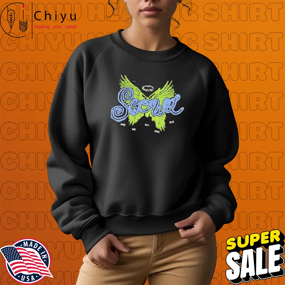 Scowl Wings Are We All Angels Sweatshirt Scowl Wings Are We All Angels Sweatshirt