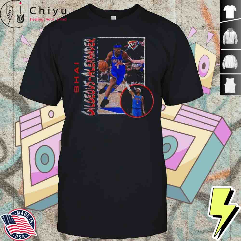 Shai Gilgeous-Alexander Oklahoma City Thunder 90s Player Graphic 2025 Shirt Hoodie Shai Gilgeous-Alexander Oklahoma City Thunder 90s Player Graphic 2025 Shirt Hoodie