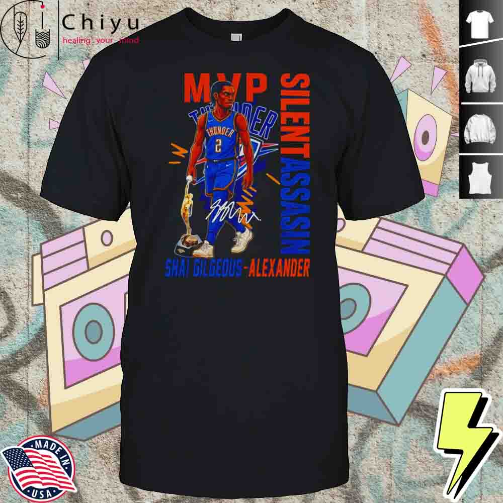 Shai Gilgeous-Alexander Oklahoma City Thunder NBA Basketball 2025 MVP Signature Shirt Hoodie Shai Gilgeous-Alexander Oklahoma City Thunder NBA Basketball 2025 MVP Signature Shirt Hoodie