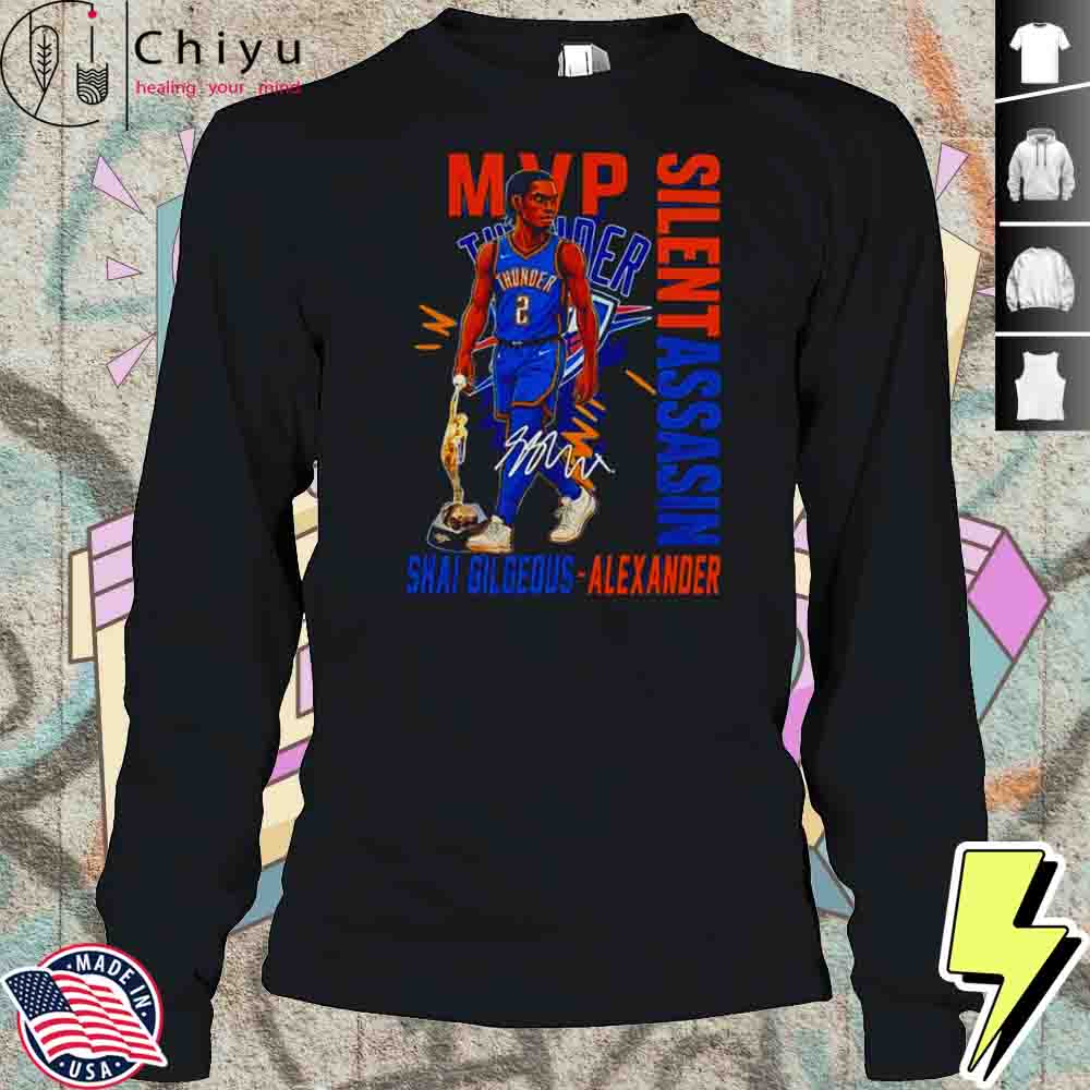 Shai Gilgeous-Alexander Oklahoma City Thunder NBA Basketball 2025 MVP Signature Shirt Shai Gilgeous-Alexander Oklahoma City Thunder NBA Basketball 2025 MVP Signature Shirt