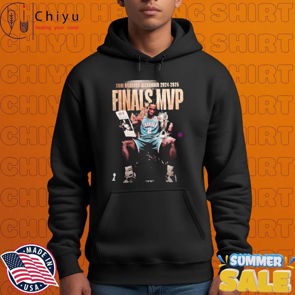 Shai Gilgeous-Alexander Cup Finals MVP 2024-2025 Throne Trophy T-shirt Shai Gilgeous-Alexander Cup Finals MVP 2024-2025 Throne Trophy T-shirt