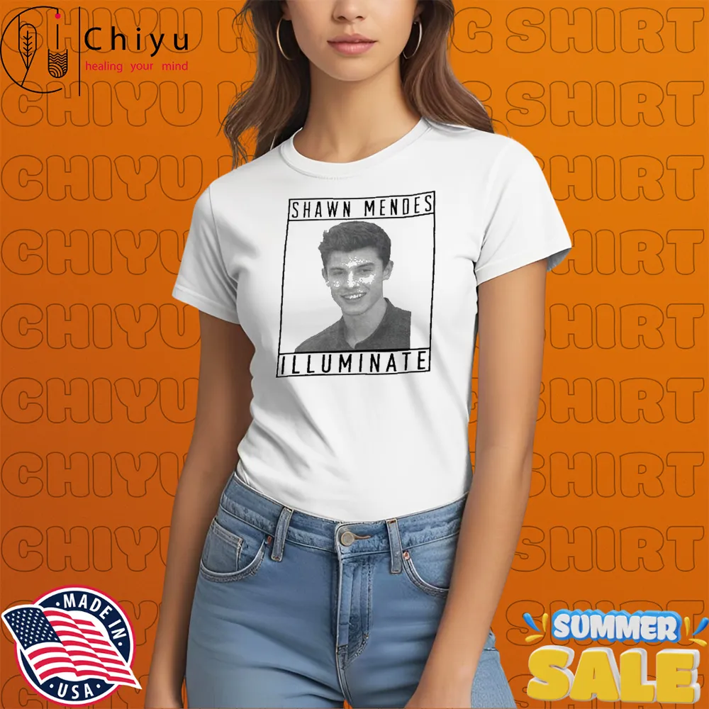 Shawn Mendes Illuminate North American Tour 2025 Photo T-Shirts Shawn Mendes Illuminate North American Tour 2025 Photo T-Shirts