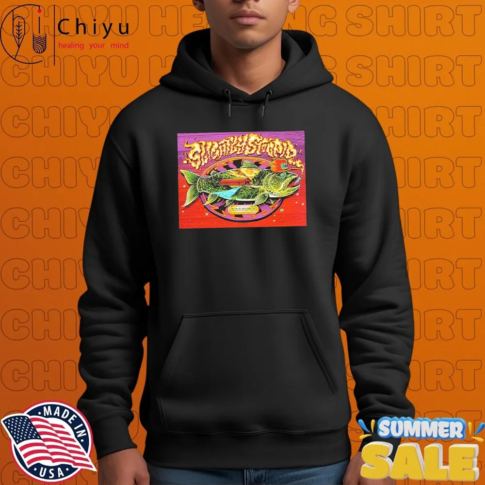 Slightly Stoopid Gilford Hampshire 2025 Gig At Bank Of New Hampshire Pavilion On June 19 2025 Fish T-shirts Slightly Stoopid Gilford Hampshire 2025 Gig At Bank Of New Hampshire Pavilion On June 19 2025 Fish T-shirts