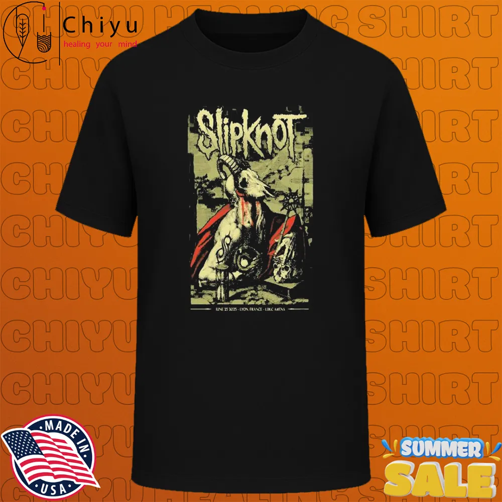 Slipknot June 25, 2025 Lyon France T-shirts