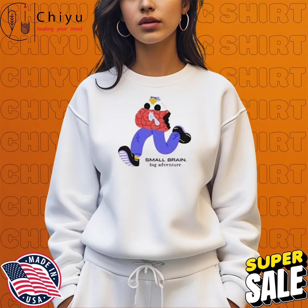 Small Brained American Big Adventure Cartoon Character T-shirts Small Brained American Big Adventure Cartoon Character T-shirts