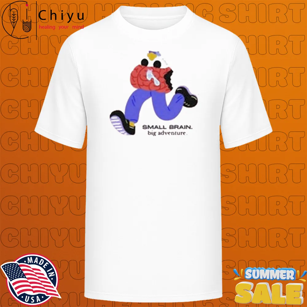Small Brained American Big Adventure Cartoon Character T-shirts