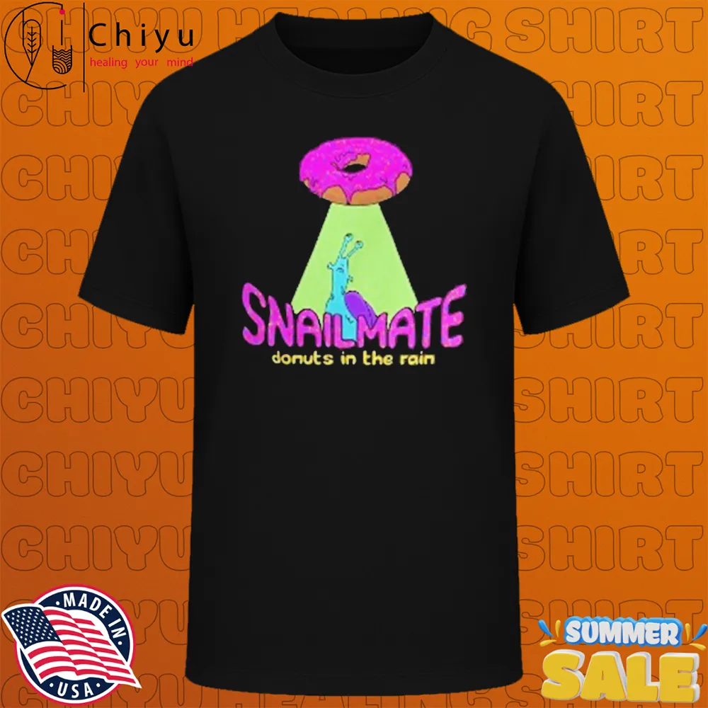 Snailmate Donuts In The Rain T-shirts