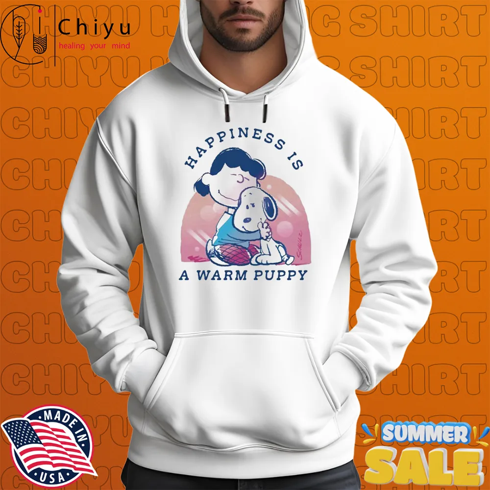 Snoopy 75 Years Of The Peanuts Happiness Is A Warm Puppy T-shirts Snoopy 75 Years Of The Peanuts Happiness Is A Warm Puppy T-shirts