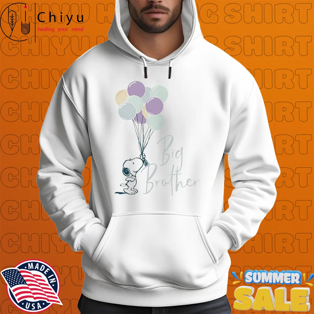 Snoopy The Peanuts Big Brother Balloons T-shirts Hoodie Snoopy The Peanuts Big Brother Balloons T-shirts Hoodie