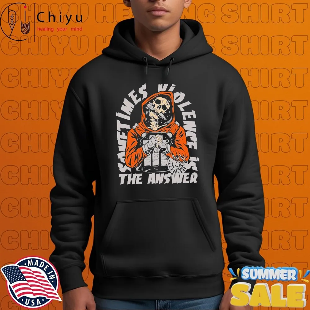 Sometimes Violent Is The Answer Skeleton T-shirts Sometimes Violent Is The Answer Skeleton T-shirts