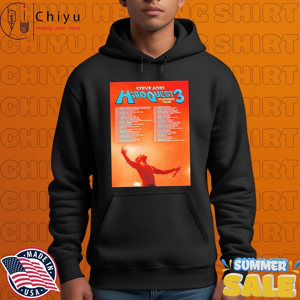 Steve Aoki Hiroquest 3 Summer Tour 2025 T-shirts Steve Aoki Hiroquest 3 Summer Tour 2025 T-shirts