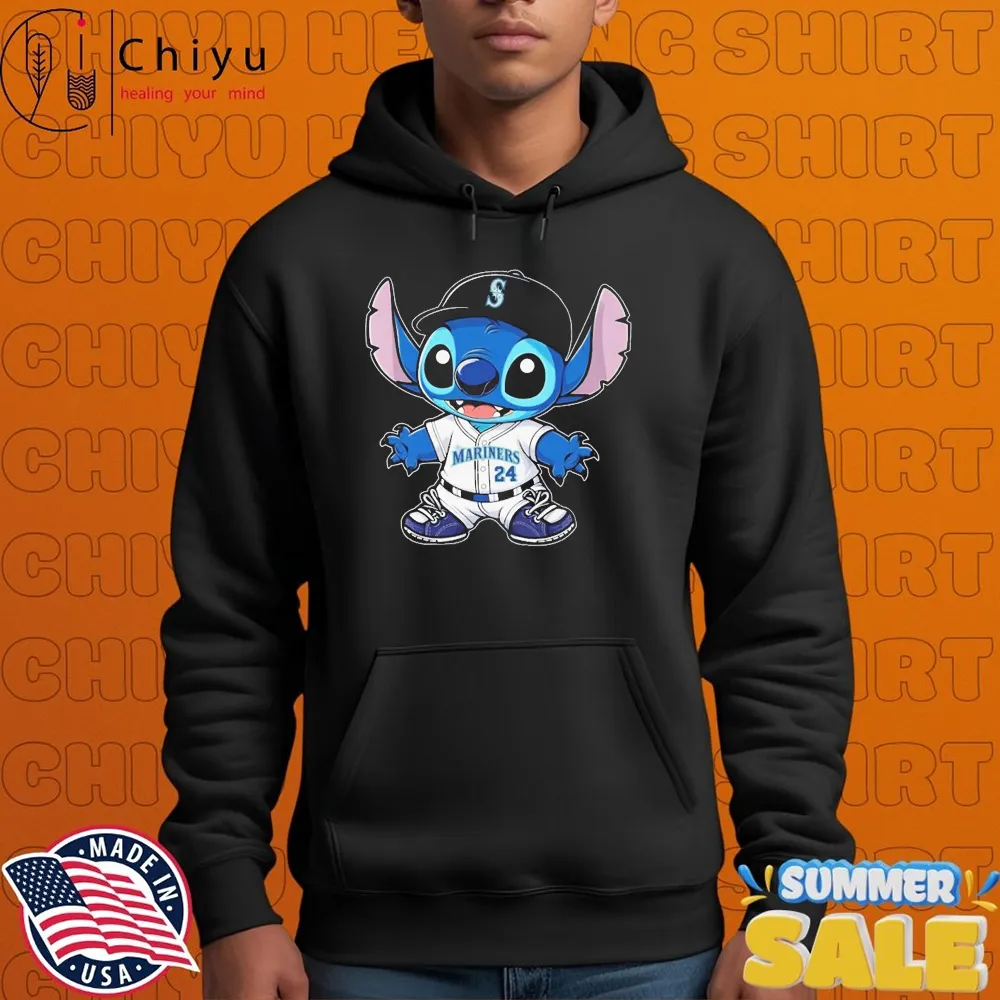 Stitch Disney X Seattle Mariners MLB Fan T-shirts Hoodie Stitch Disney X Seattle Mariners MLB Fan T-shirts Hoodie