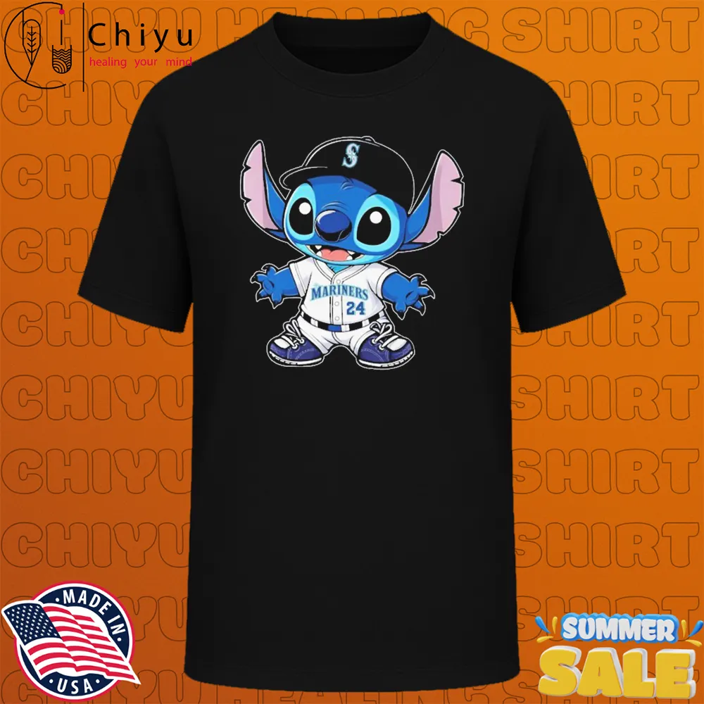 Stitch Disney X Seattle Mariners MLB Fan T-shirts Stitch Disney X Seattle Mariners MLB Fan T-shirts