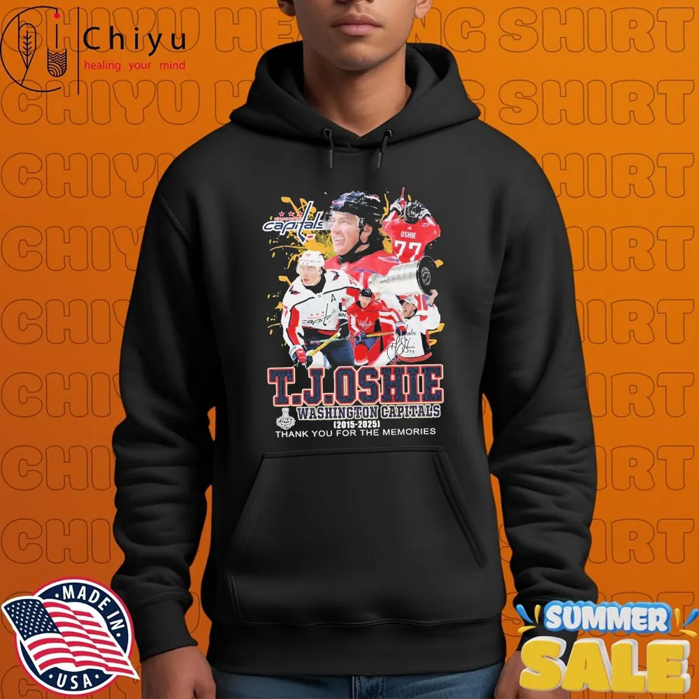 TJ Oshie Washington Capitals 2015-2025 T-shirt TJ Oshie Washington Capitals 2015-2025 T-shirt