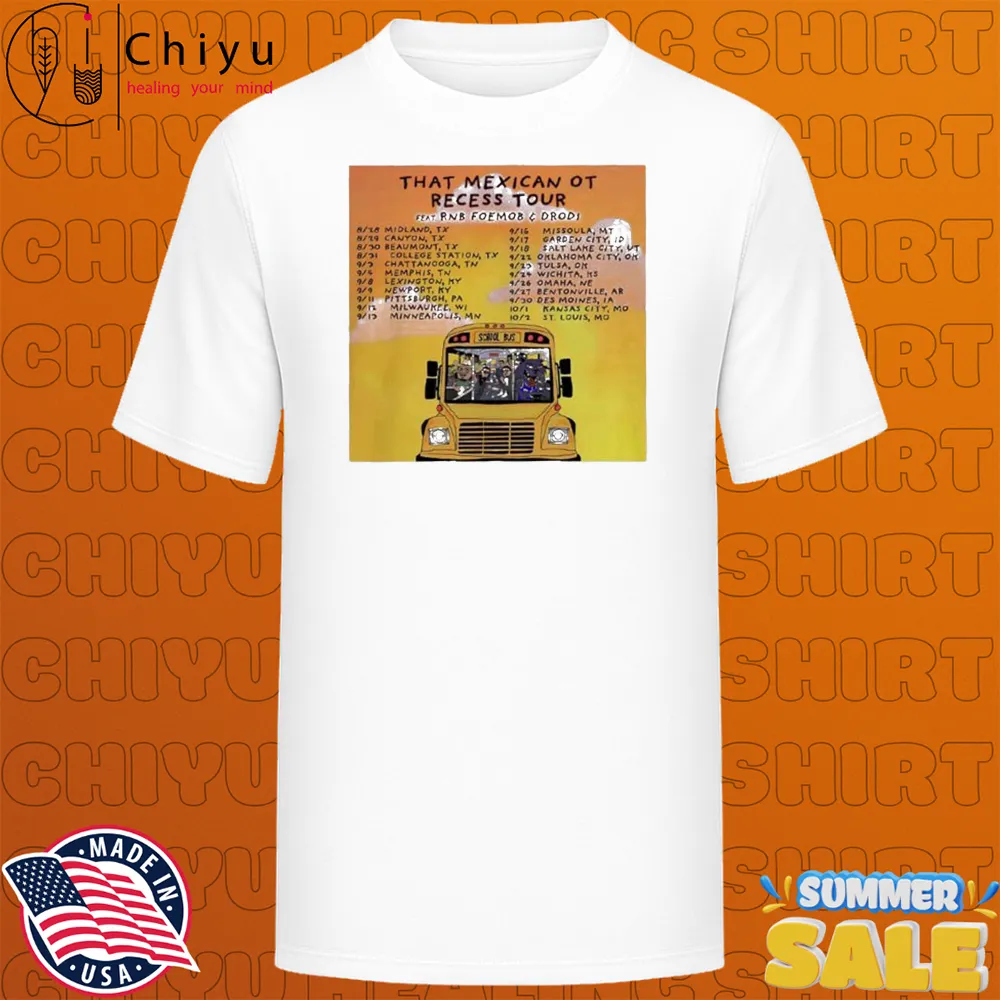 That Mexican OT Recess Tour 2025 Dates Bus T-shirts