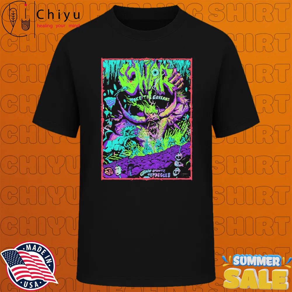The Caverns 40th Anniversary Tour 2025 GWAR Take The Caverns In Grundy County Tennessee On June 21 2025 T-Shirt The Caverns 40th Anniversary Tour 2025 GWAR Take The Caverns In Grundy County Tennessee On June 21 2025 T-Shirt