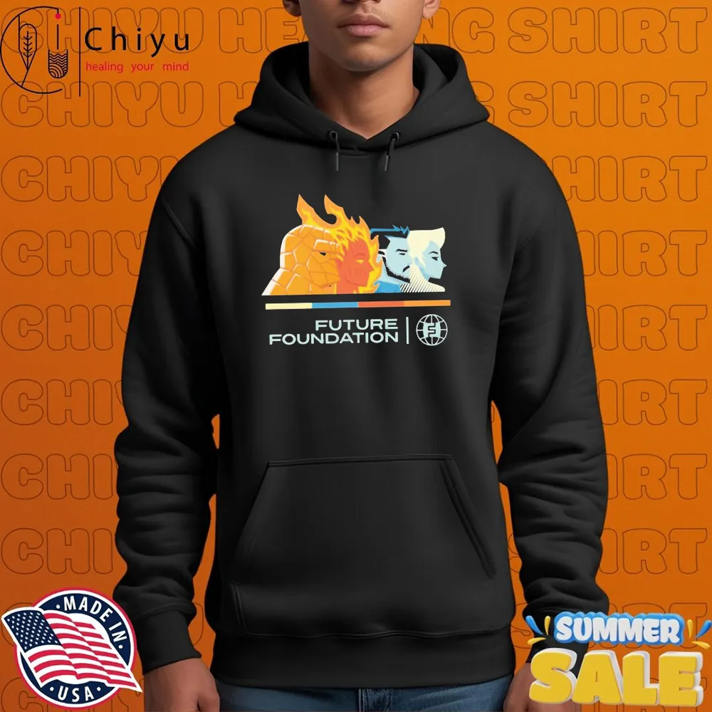 The Fantastic Four First Steps Promotional Art Future Foundation Logo T-shirts The Fantastic Four First Steps Promotional Art Future Foundation Logo T-shirts