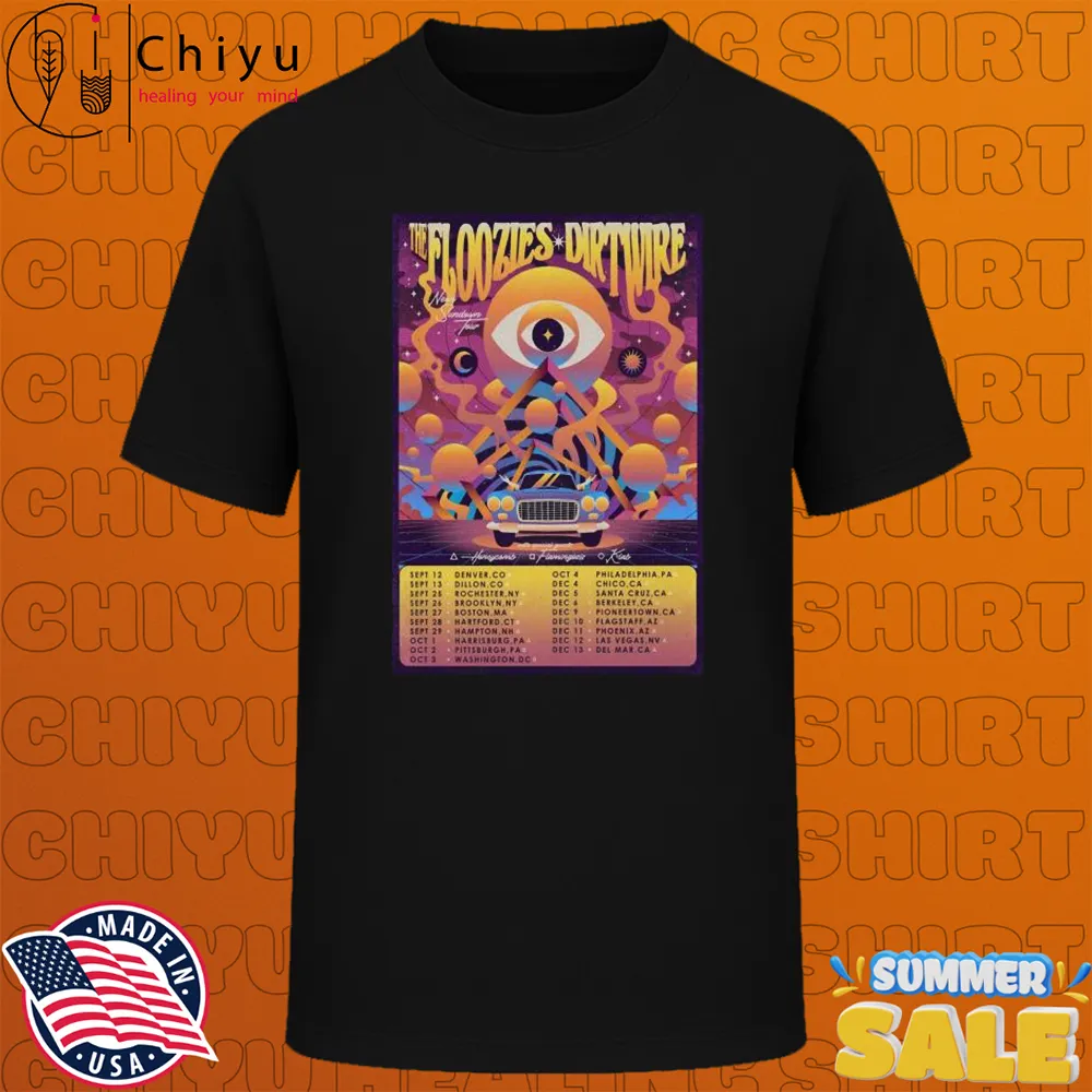 The Floozies And Dirtwire Neon Sundown Tour 2025 Dates T-Shirts