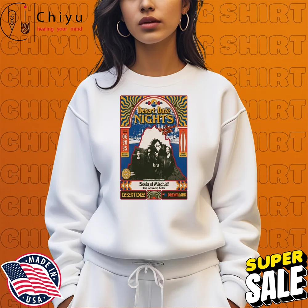 The Gaslamp Killer Desert Daze Nights June 20 2025 T-shirts The Gaslamp Killer Desert Daze Nights June 20 2025 T-shirts