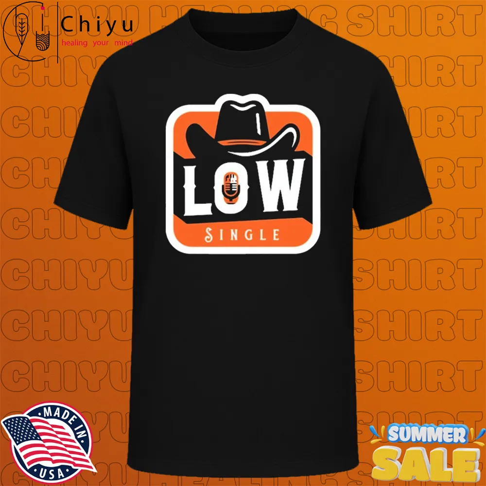 The Man Wearing The Low Single Logo T-shirts