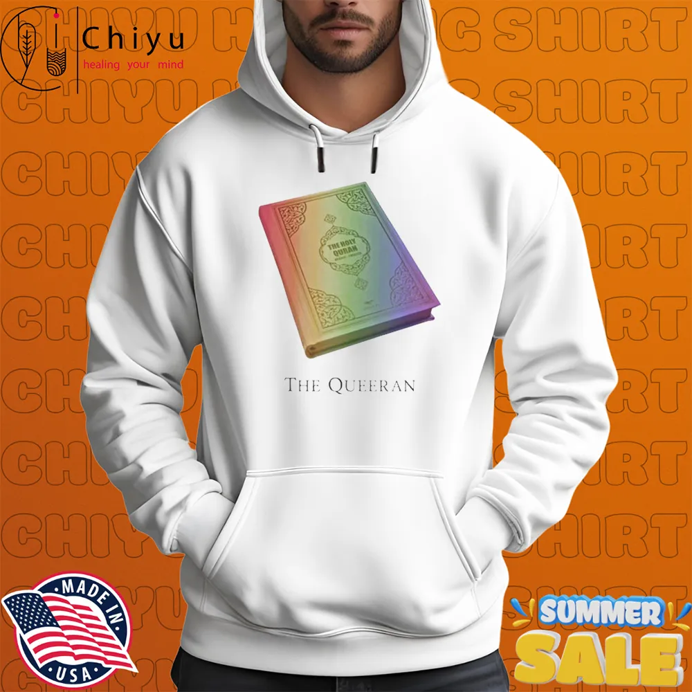 The Queeran The Holy Quran Book Pride Rainbow Hoodie The Queeran The Holy Quran Book Pride Rainbow Hoodie