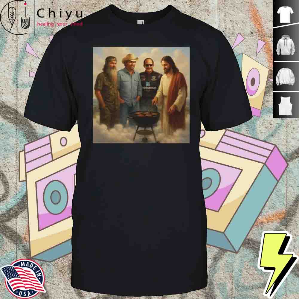 The Real Gang Meetup In Heaven Phil Robertson Dale Earnhardt Toby Keith Shirt