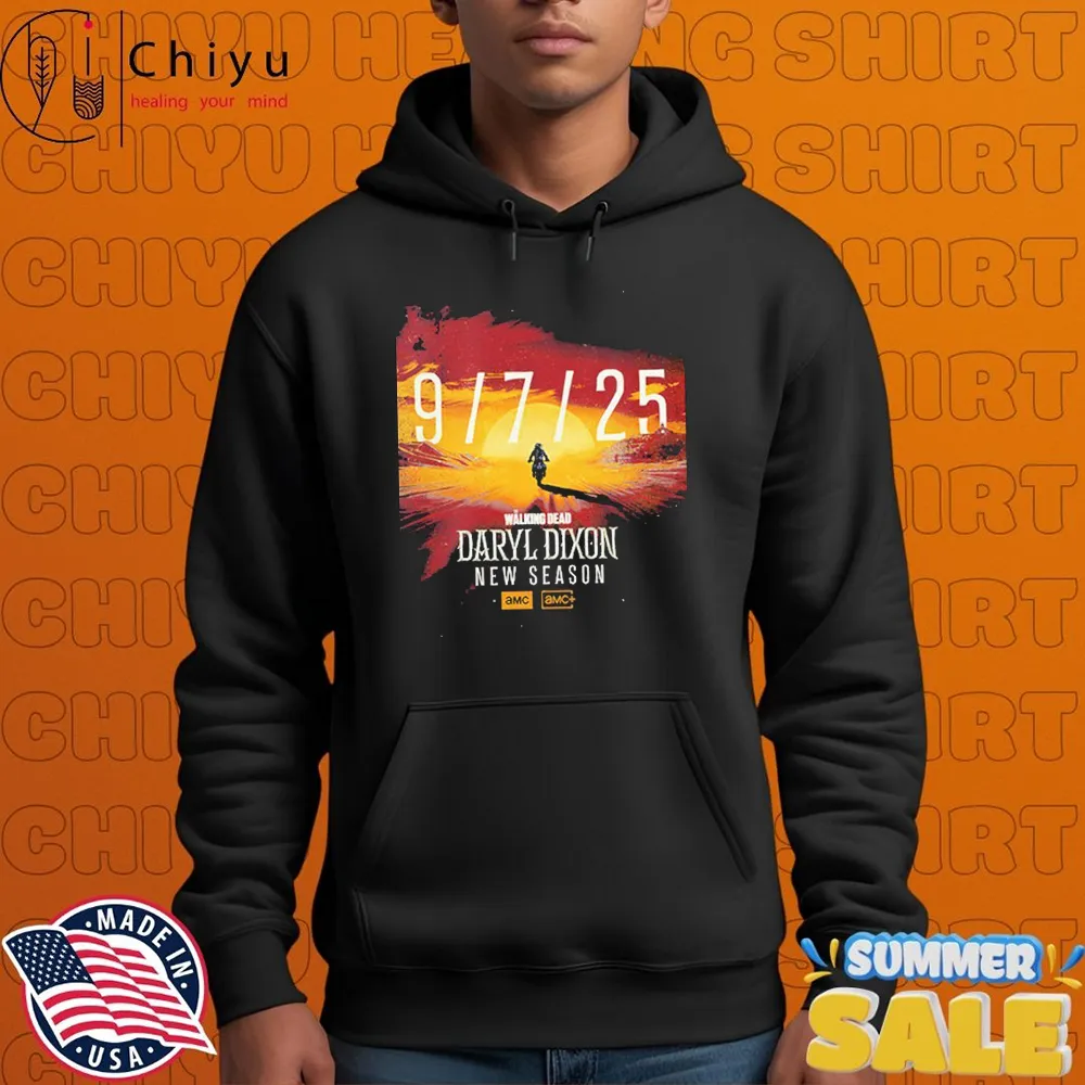 The Walking Dead Daryl Dixon Season 3 Premieres On July 9 2025 T-shirts The Walking Dead Daryl Dixon Season 3 Premieres On July 9 2025 T-shirts
