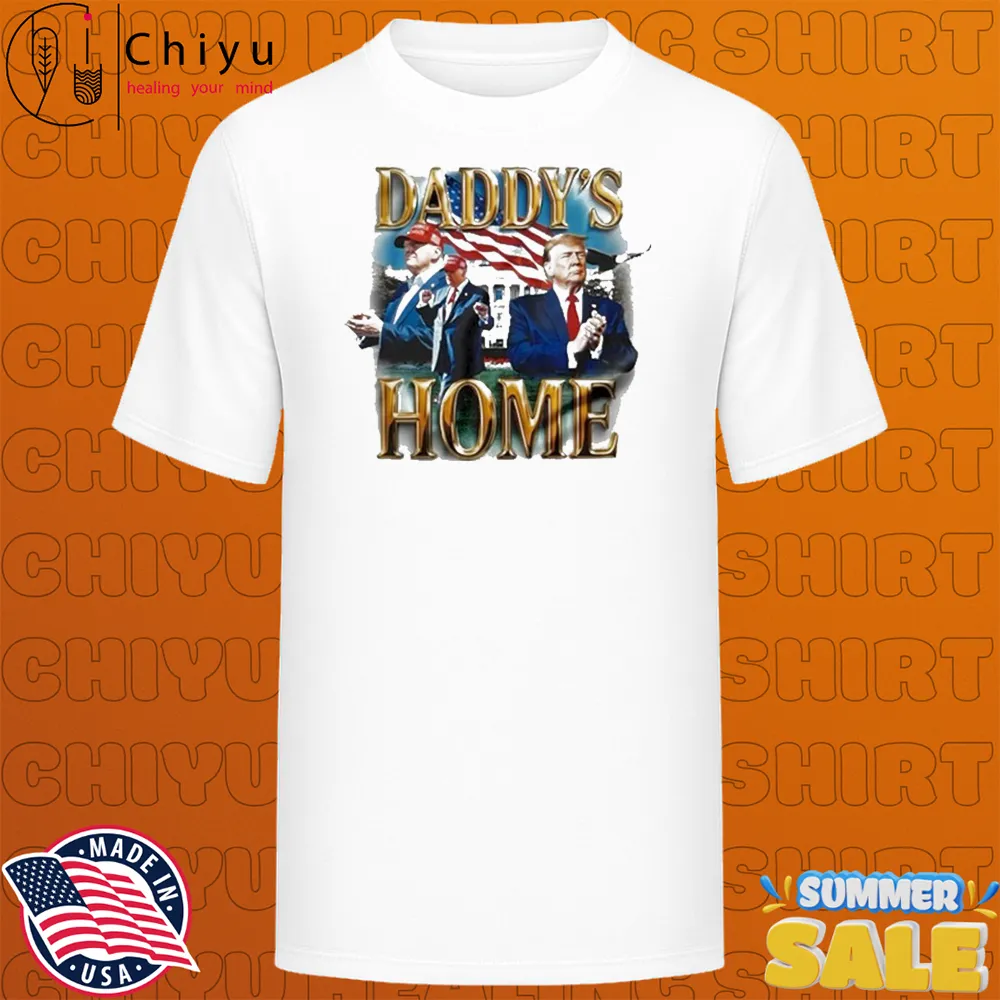 The White House Trump Daddy's Home Maga American Flag T-Shirtss