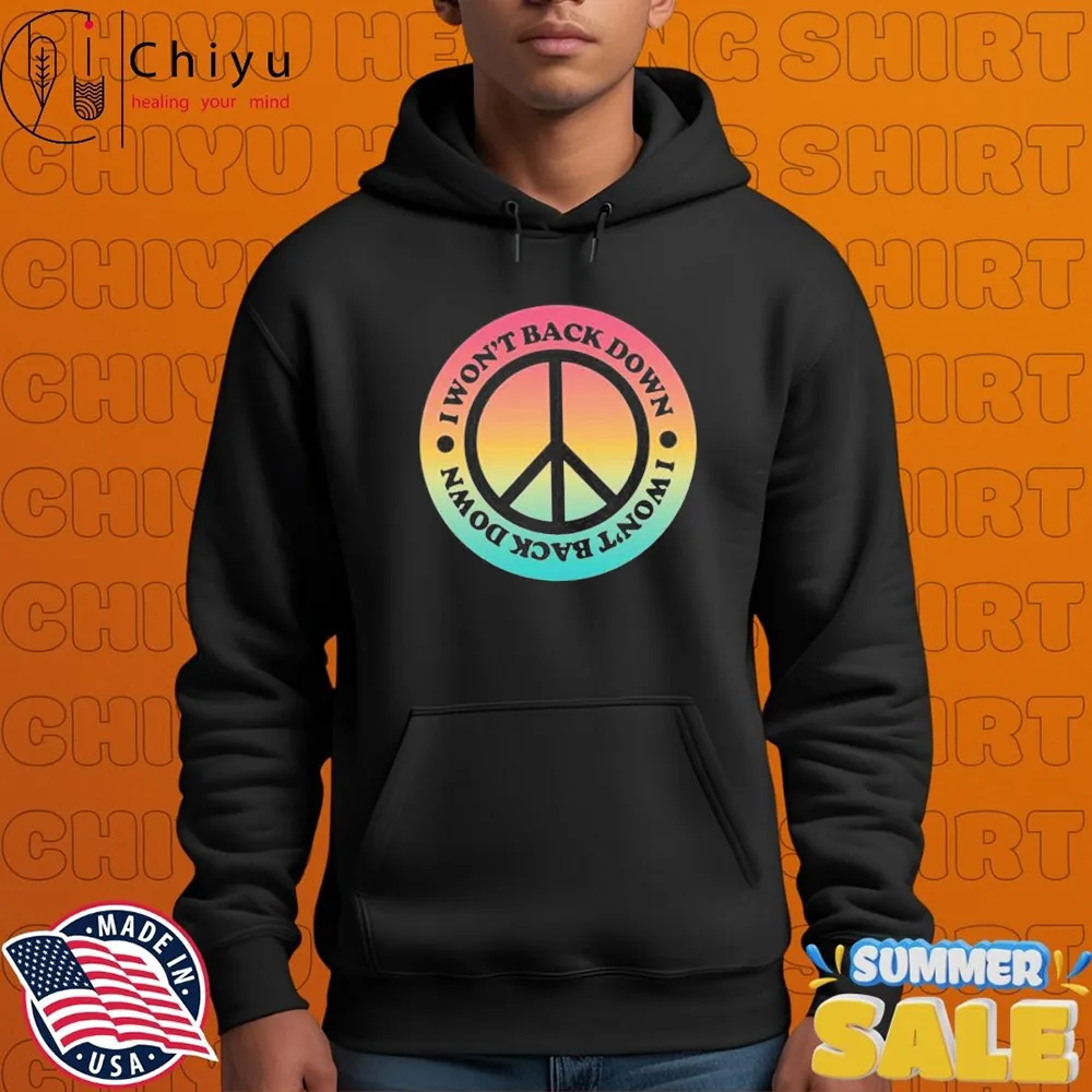 Tom Petty I Won’t Back Down Peace T-shirts Tom Petty I Won’t Back Down Peace T-shirts