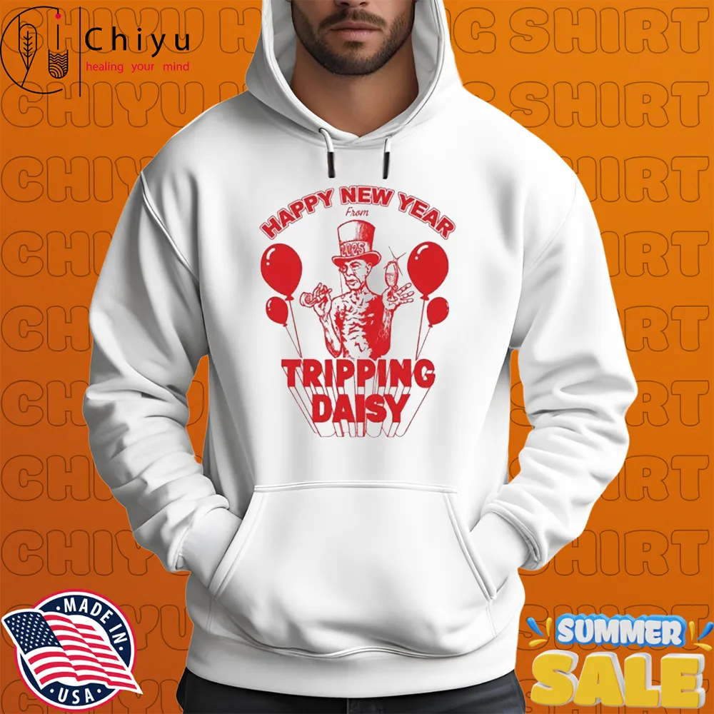Tripping Daisy Happy New Year NYE Cavellini 2025 T-shirts Tripping Daisy Happy New Year NYE Cavellini 2025 T-shirts