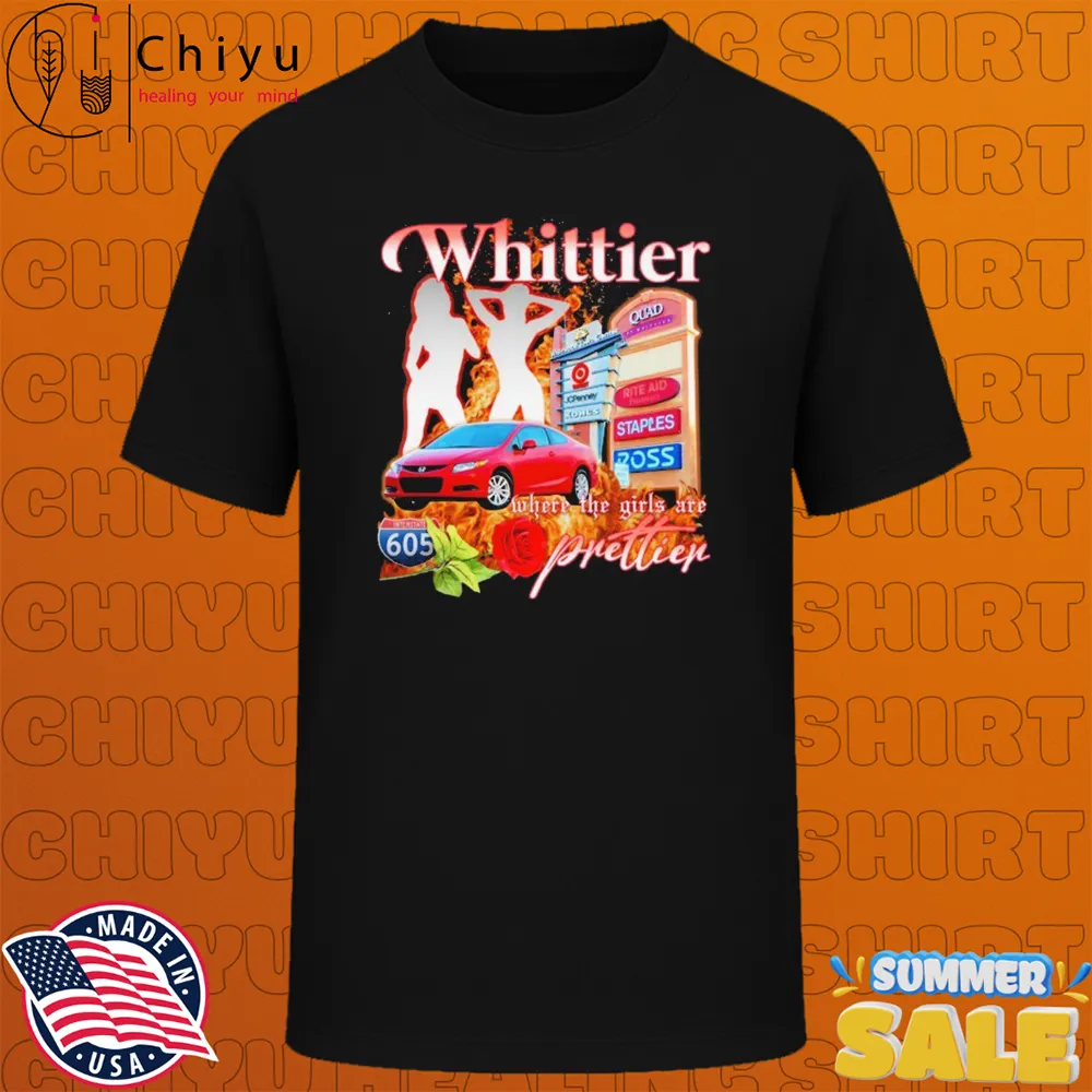 Valentino Khan Where The Girls Are Prettier Whittier T-shirts Valentino Khan Where The Girls Are Prettier Whittier T-shirts