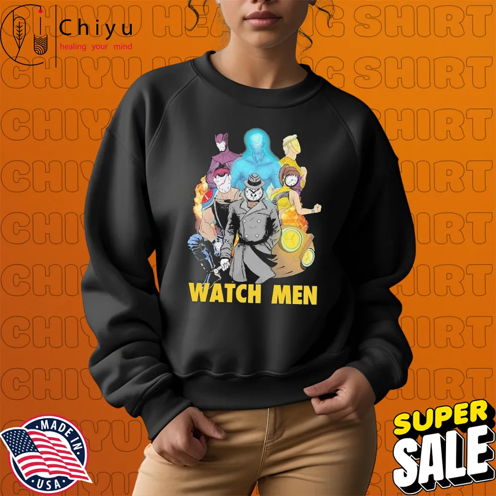 Watch Men Clock Time T-Shirts Watch Men Clock Time T-Shirts
