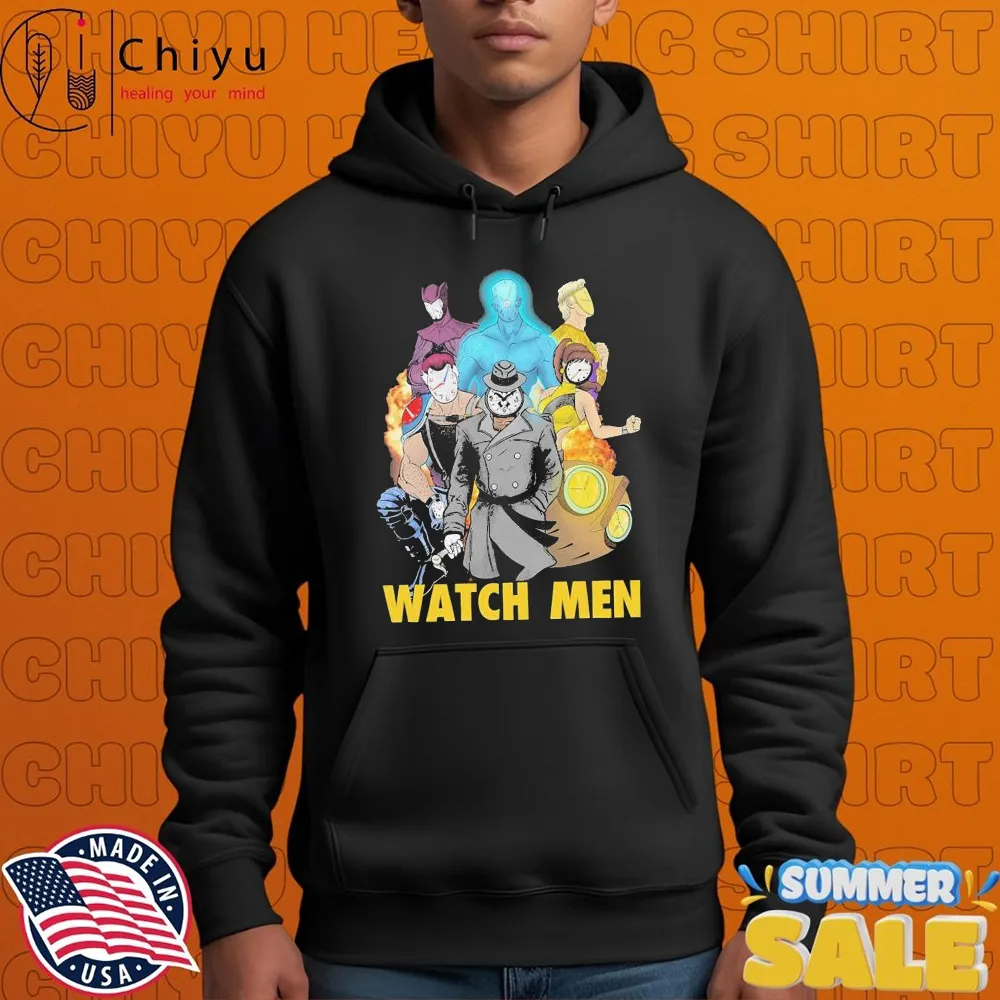 Watch Men Clock Time T-Shirts Watch Men Clock Time T-Shirts