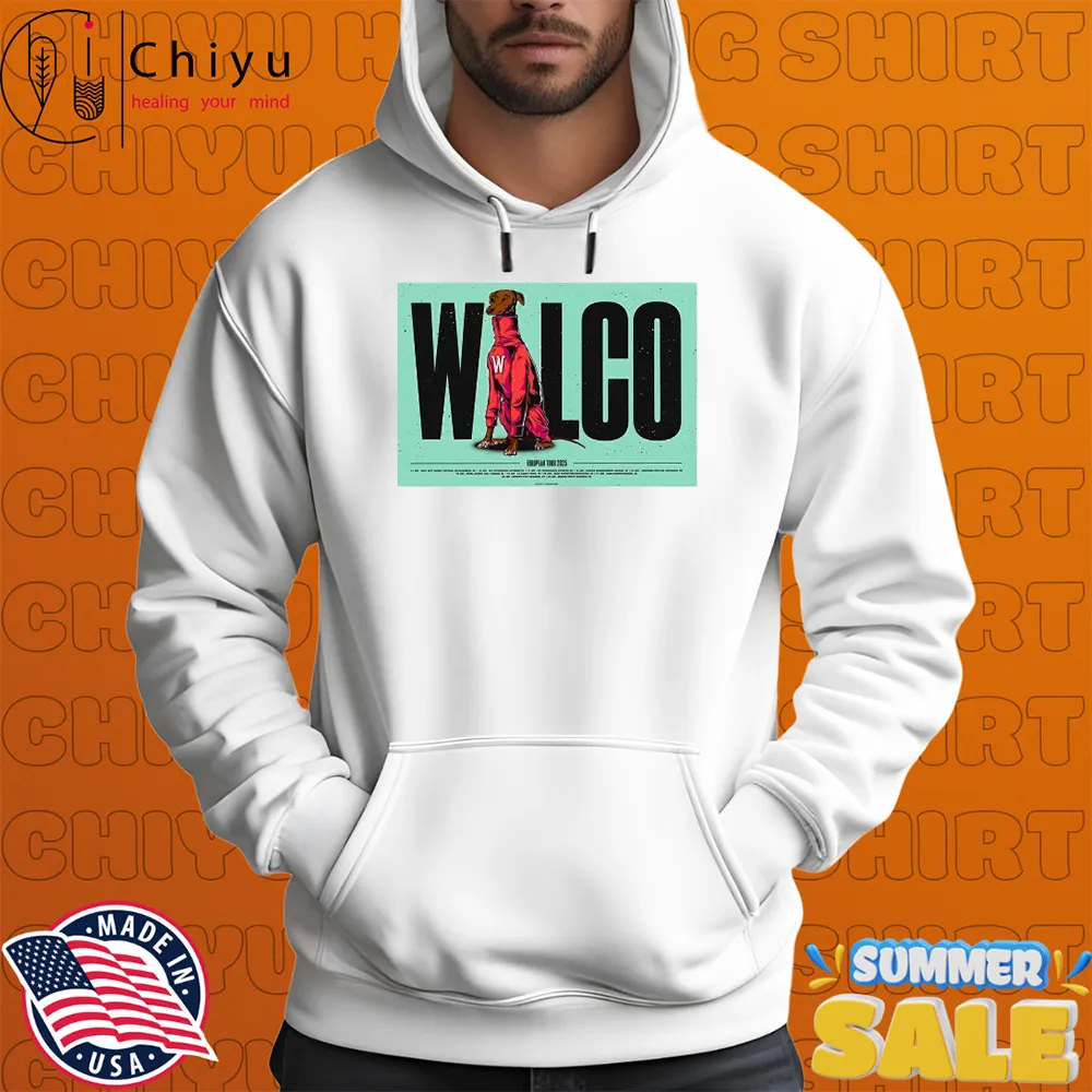 Wilco European Tour 2025 Date Times Dog T-shirts Wilco European Tour 2025 Date Times Dog T-shirts