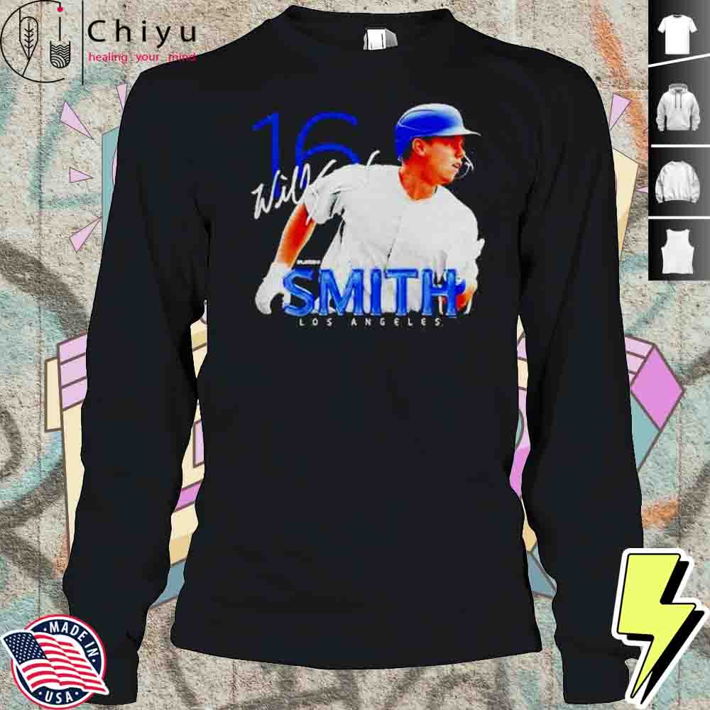 Will Smith 16 Los Angeles Dodgers Signature Shirt Will Smith 16 Los Angeles Dodgers Signature Shirt