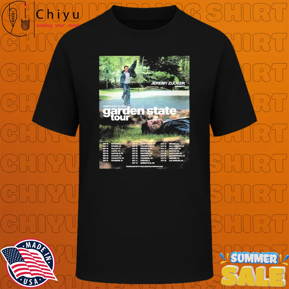 Zucker Welcome To The Garden State Tour 2025 Dates T-shirts