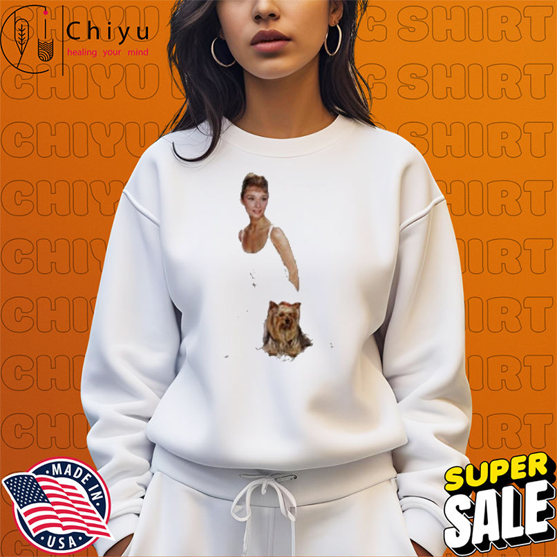 Audrey Hepburn And Yorkshire Terrier Dog T-Shirts Audrey Hepburn And Yorkshire Terrier Dog T-Shirts