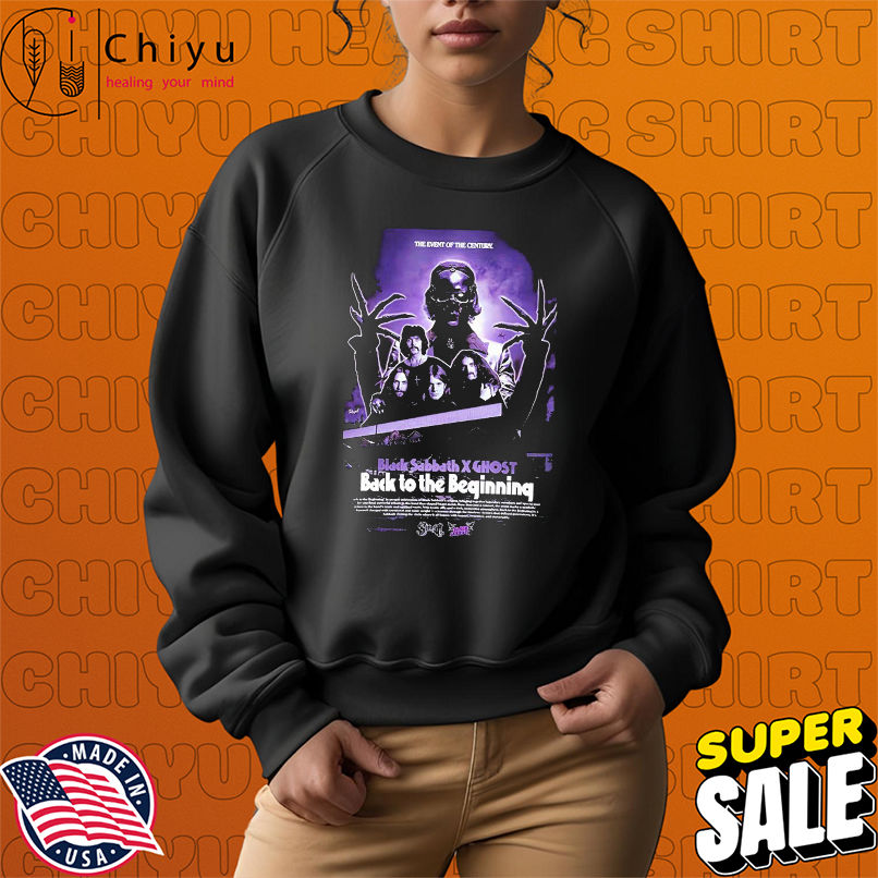 Black Sabbath x Ghost Back To The Beginning Show On July 5 2025 The Event Of The Century T-shirts Black Sabbath x Ghost Back To The Beginning Show On July 5 2025 The Event Of The Century T-shirts