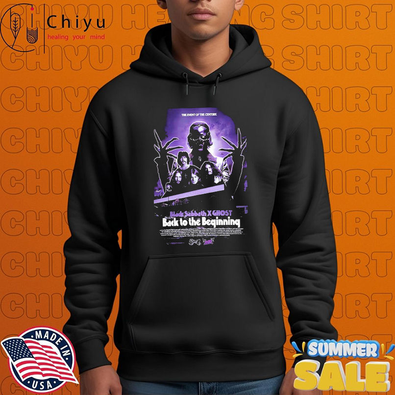 Black Sabbath x Ghost Back To The Beginning Show On July 5 2025 The Event Of The Century T-shirts Black Sabbath x Ghost Back To The Beginning Show On July 5 2025 The Event Of The Century T-shirts