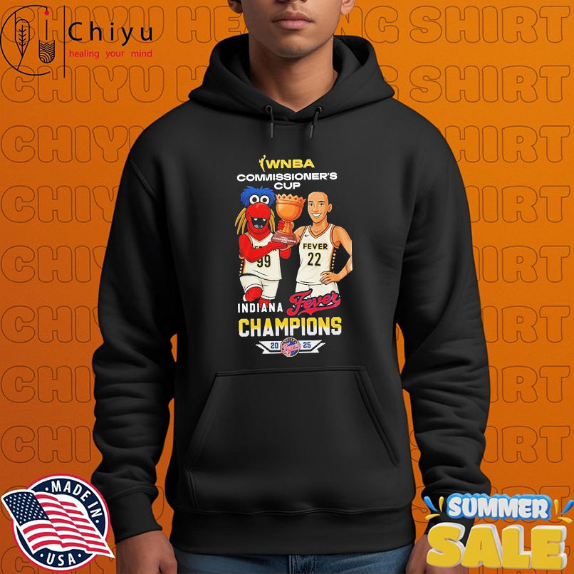 Caitlin Clark And Freddy Fever Indiana Fever WNBA Commissioners Cup Champions 2025 Mascot T-Shirts Caitlin Clark And Freddy Fever Indiana Fever WNBA Commissioners Cup Champions 2025 Mascot T-Shirts