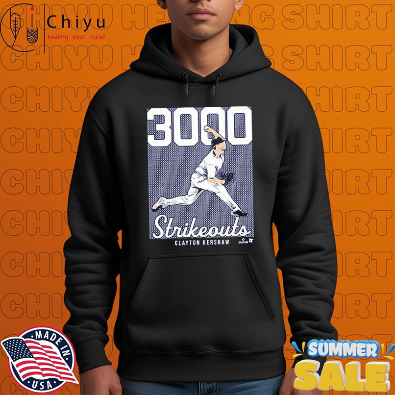 Clayton Kershaw 3,000 Strikeouts T-shirts Clayton Kershaw 3,000 Strikeouts T-shirts