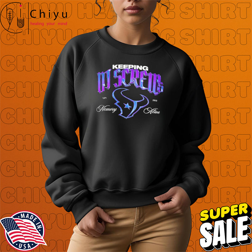 DJ Screw x Houston Texans Keeping Memory Alive 1971 2000 T-shirts DJ Screw x Houston Texans Keeping Memory Alive 1971 2000 T-shirts