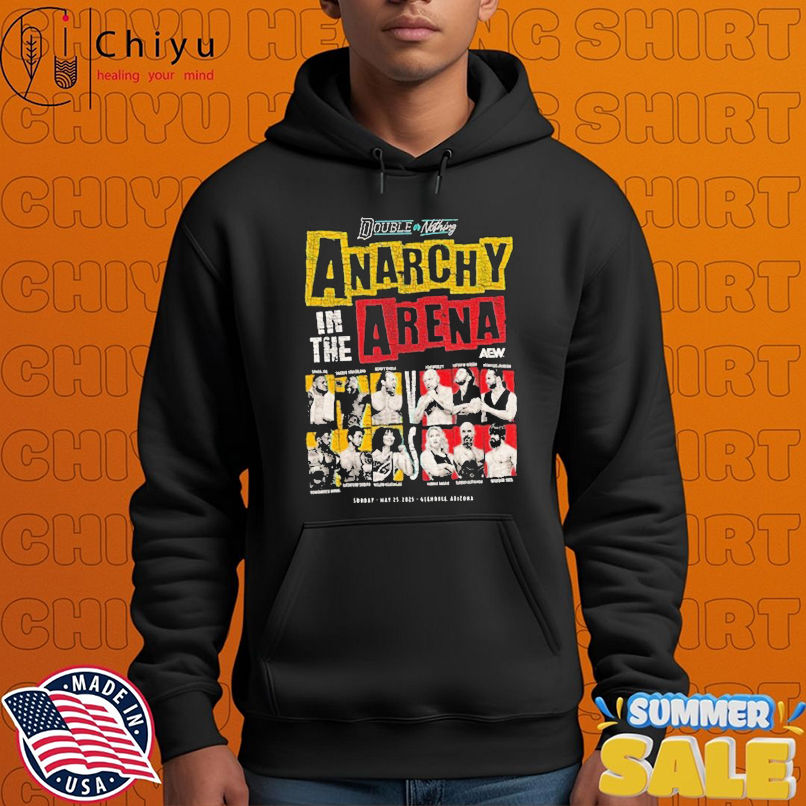 Double Or Nothing Anarchy in the Arena AEW 2025 T-shirts Double Or Nothing Anarchy in the Arena AEW 2025 T-shirts
