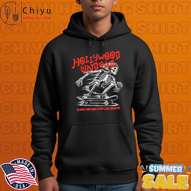 Hollywood Undead Flying High And Layin' Low Skeleton Skate T-Shirts Hollywood Undead Flying High And Layin' Low Skeleton Skate T-Shirts