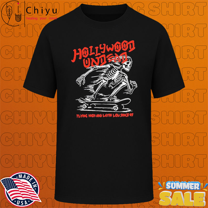 Hollywood Undead Flying High And Layin' Low Skeleton Skate T-Shirts
