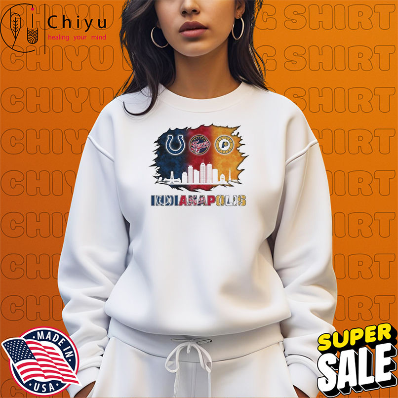 Indianapolis Colts x Indiana Fever x Indiana Pacers T-Shirts Indianapolis Colts x Indiana Fever x Indiana Pacers T-Shirts
