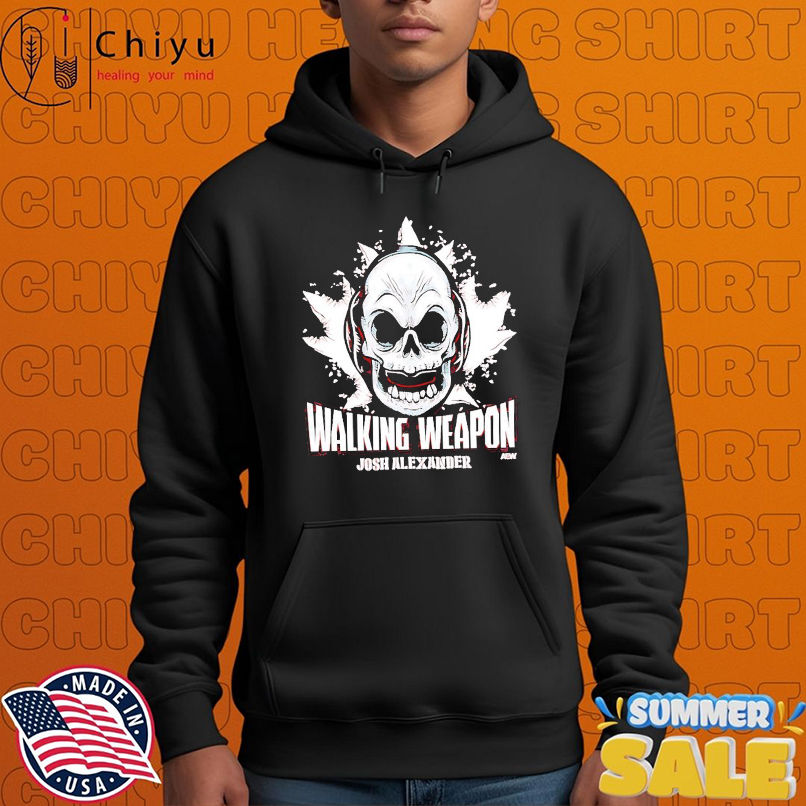 Josh Alexander Walking Weapon Wildcard AEW Skull T-shirts Josh Alexander Walking Weapon Wildcard AEW Skull T-shirts
