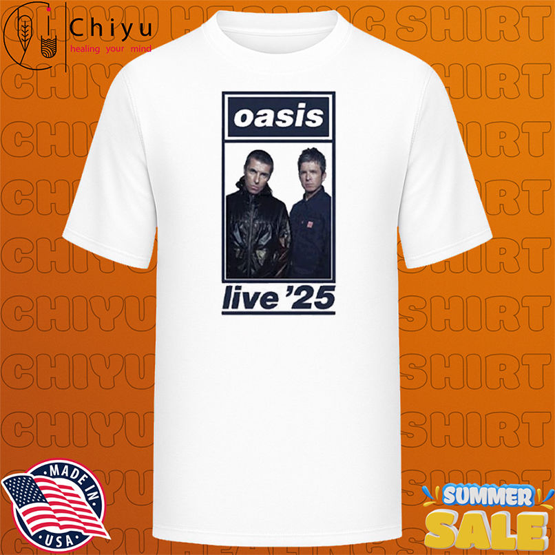 Liam Gallagher And Noel Gallagher Oasis For Cardiff Tour 2025 Live T-shirts