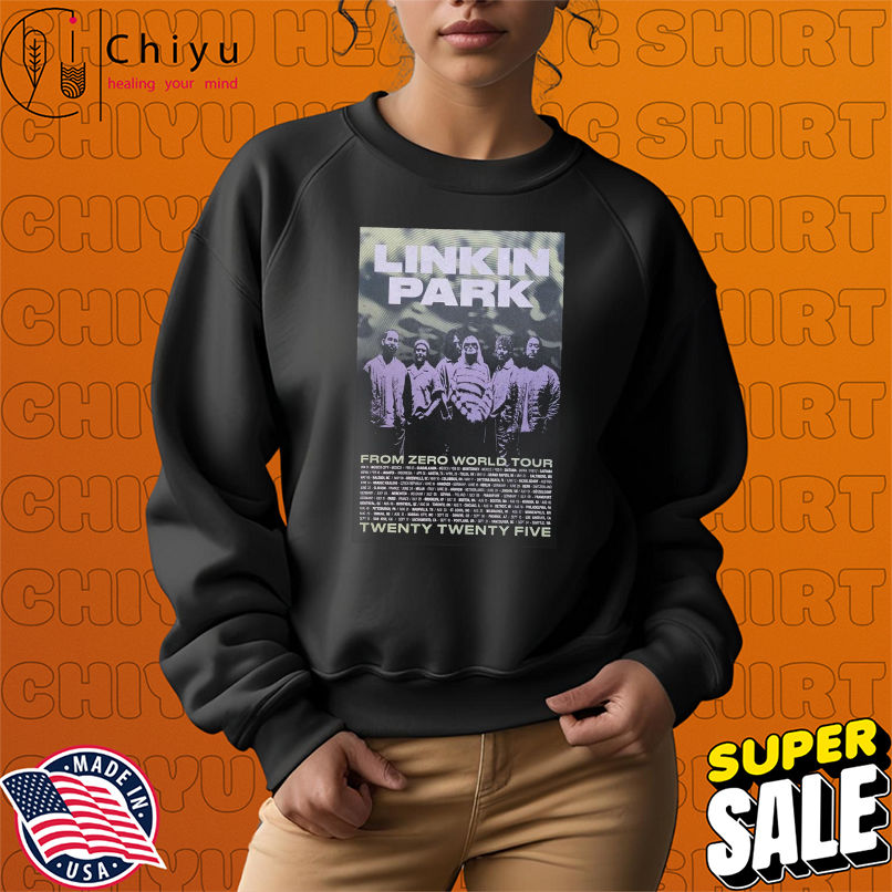 Linkin Park From Zero World Tour 2025 Dates Lithograph T-shirts Linkin Park From Zero World Tour 2025 Dates Lithograph T-shirts