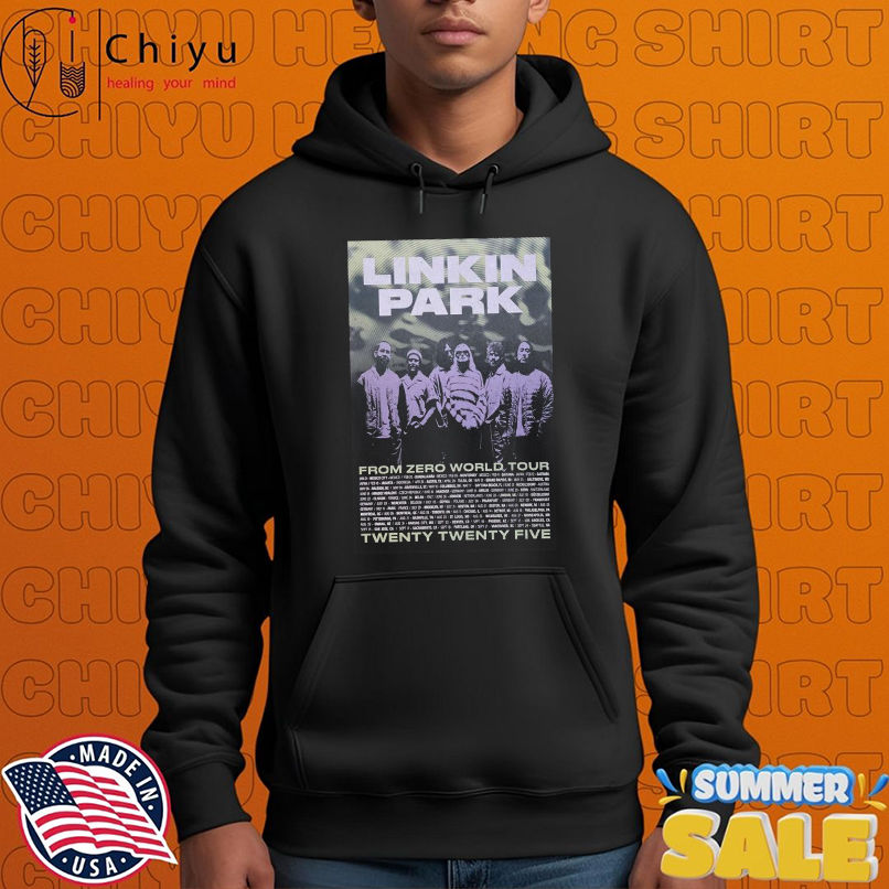 Linkin Park From Zero World Tour 2025 Dates Lithograph T-shirts Linkin Park From Zero World Tour 2025 Dates Lithograph T-shirts